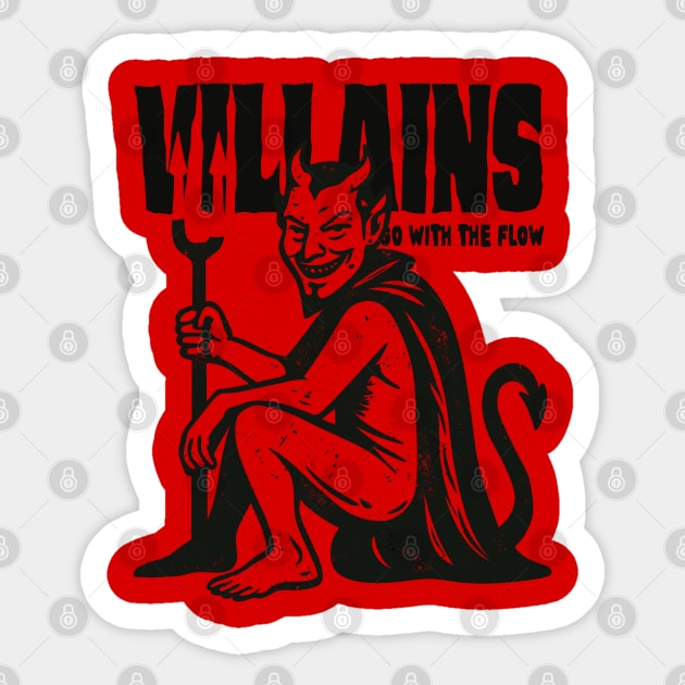 VILLAINS Sticker by artslaves